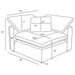 Raleigh 6-piece ivory boucle upholstered modular sectional by CoasterEveryday