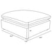 Raleigh 6-piece boucle upholstered modular sectional in ivory by CoasterEveryday