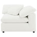 Raleigh boucle upholstered corner chair in ivory by CoasterEveryday