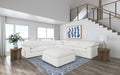 Raleigh boucle upholstered corner chair in ivory by CoasterEveryday