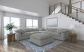 Raleigh 6-piece grey boucle upholstered modular sectional by CoasterEveryday