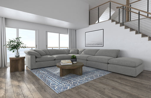 Raleigh 6-piece grey boucle upholstered modular sectional by CoasterEveryday