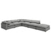 Raleigh 6-piece grey boucle upholstered modular sectional by CoasterEveryday