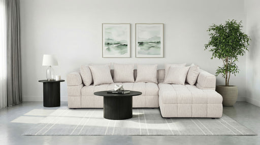Amara 2-piece upholstered sectional sofa by CoasterEveryday in a modern living room setup