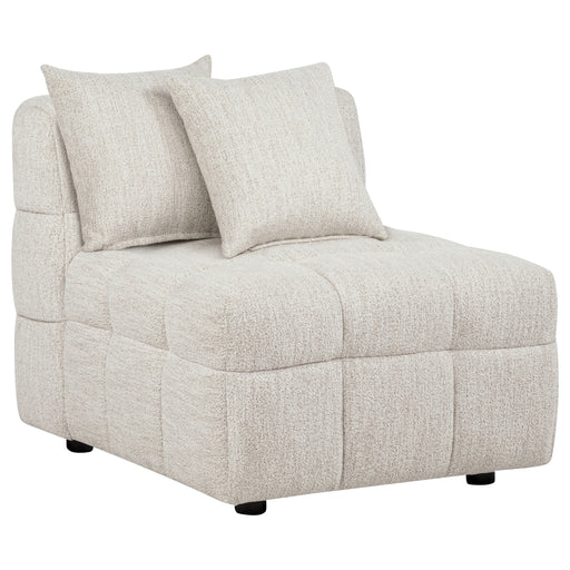Amara upholstered armless chair by CoasterEveryday in a modern furniture design