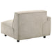 Crane 5-piece modular sectional sofa in beige by CoasterEveryday, shown in a spacious living room setup