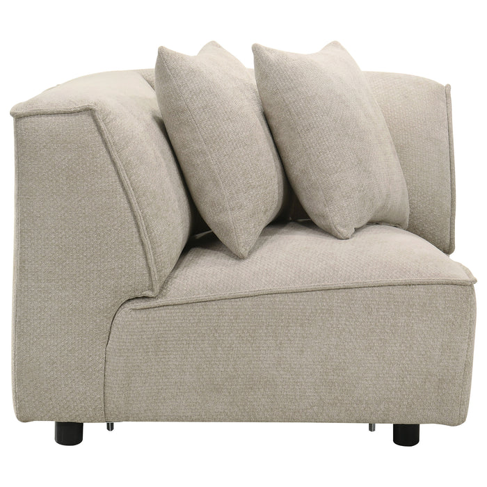 Beige Crane 5-piece modular sectional sofa by CoasterEveryday with spacious seating and contemporary design