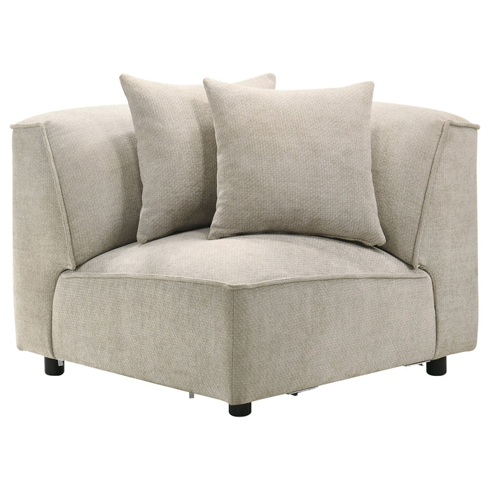 Crane 6-piece modular sectional sofa in beige by CoasterEveryday