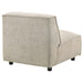 Crane modular armless chair in beige by CoasterEveryday, upholstered furniture with a clean contemporary design