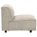 CoasterEveryday Crane modular armless chair in beige upholstery with a clean, modern design