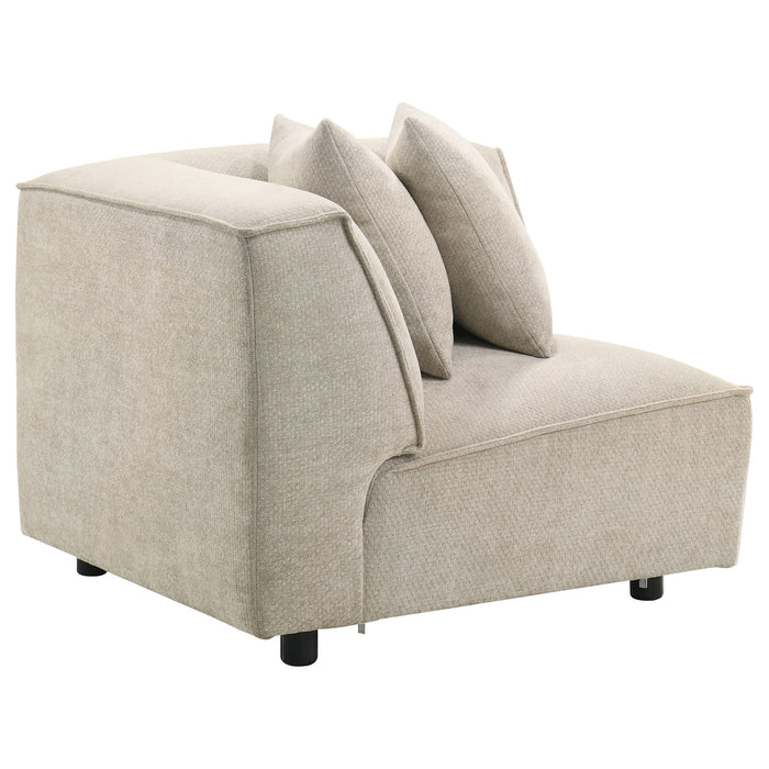 Crane modular corner chair in beige by CoasterEveryday