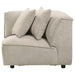 Crane modular corner chair in beige by CoasterEveryday, upholstered furniture with a spacious corner design