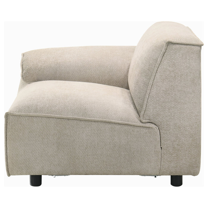 Crane Modular LAF chair in beige by CoasterEveryday, showing left-arm-facing upholstered seating