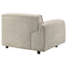 Beige Crane modular LAF chair by CoasterEveryday with a contemporary upholstered design