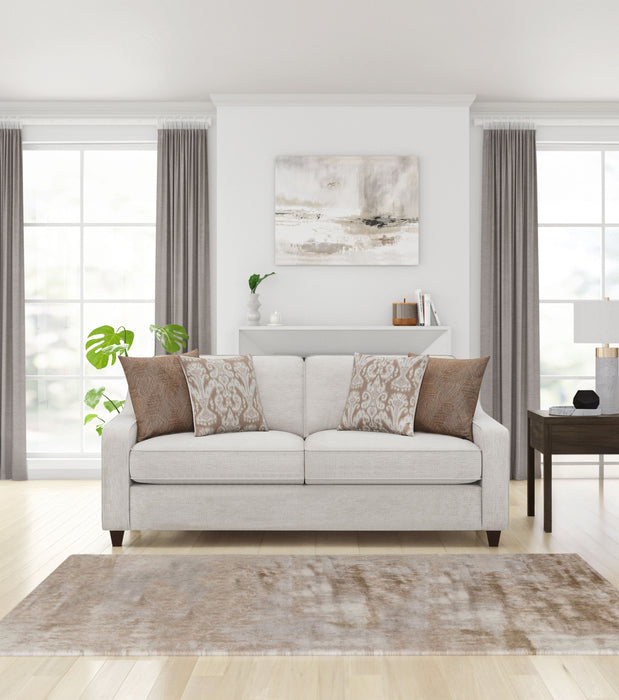 Christine Upholstered Sloped Arm Sofa Beige