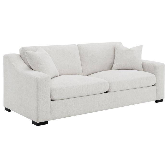 CoasterEveryday Ashlyn 2-piece sand upholstered track arm sofa set views