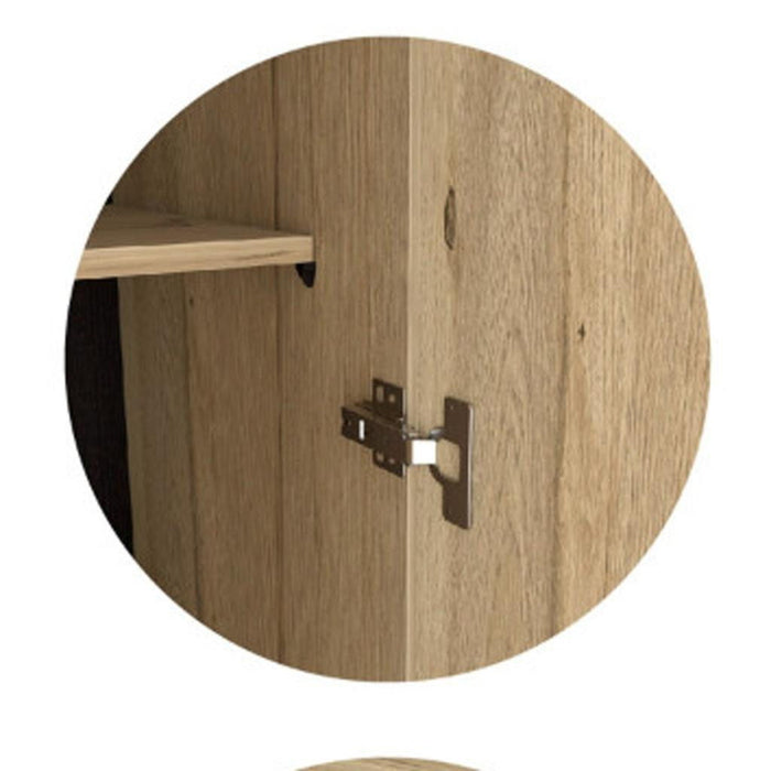 Two Drawer Combo Dresser - Light Oak