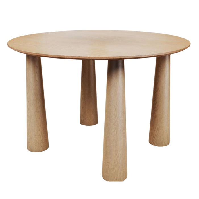 52" Wood Round Top Dining Table - Natural
