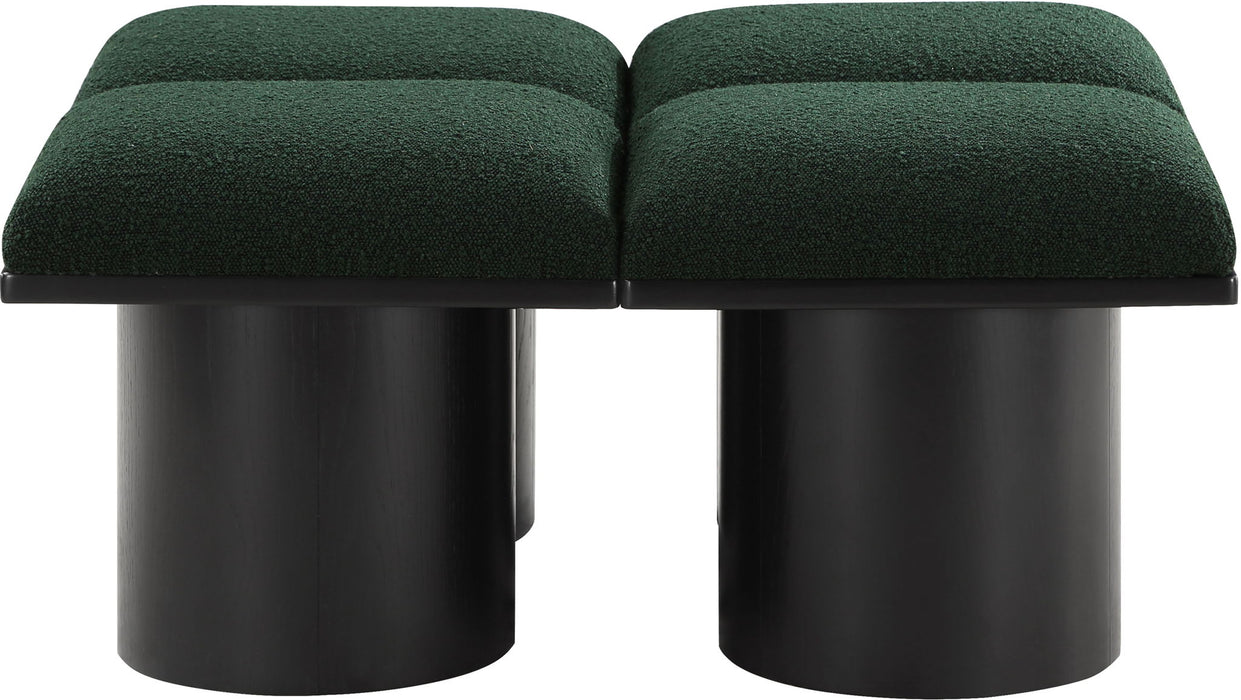 Pavilion - 4 Piece Modular Bench With Black Base