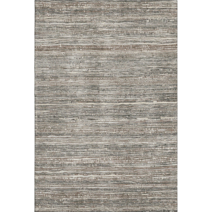 10' X 14' Striped Washable Area Rug With UV Protection (705581) - Beige / Taupe