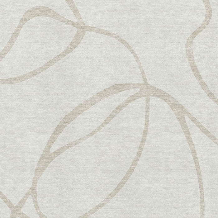 10' X 14' Abstract Washable Area Rug With UV Protection (678652) - Ivory / Beige