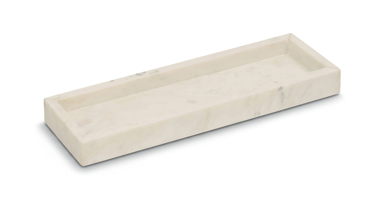 Michael genuine marble tray by Meridian Furniture, showcasing a sleek, rectangular marble tray with polished surface and elegant design.