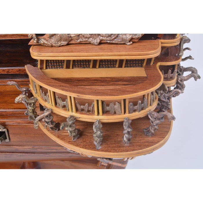 Hand Painted Model Boat (624628) - Light Brown