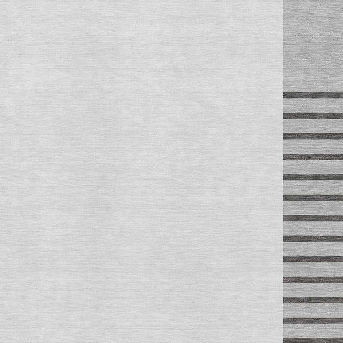 10' X 14' Striped Washable Area Rug With UV Protection (678353) - Gray / Silver / Charcoal