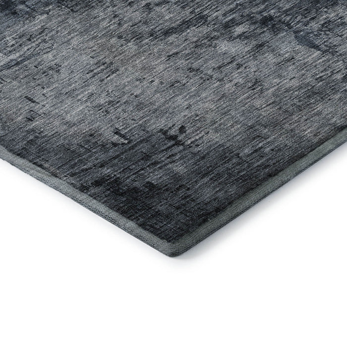 10' X 14' Abstract Washable Area Rug With UV Protection (683560) - Blue / Gray / Gold