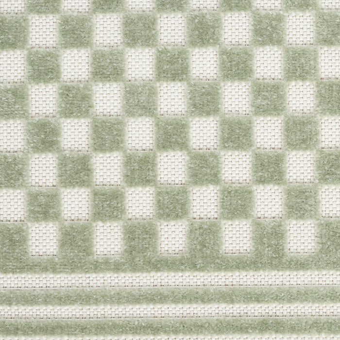 7' X 9' Geometric Area Rug (564101) - Green