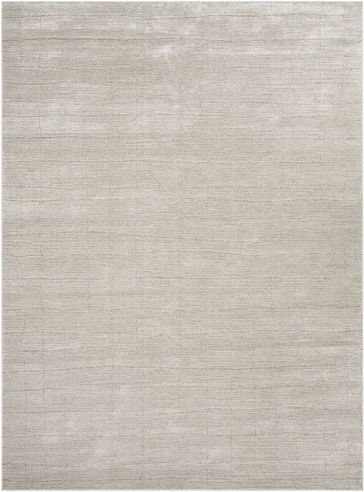 8' x 10' Abstract Power Loom Area Rug - Beige And Ivory