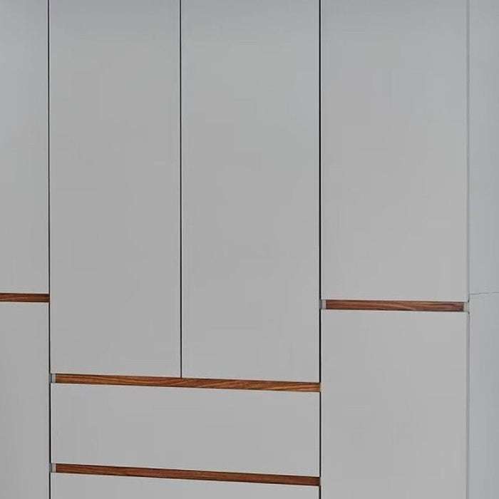 75" Six Door Three Drawer Combo Dresser - White