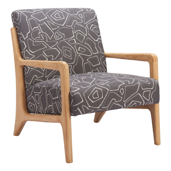 Upholstered Arm Chair - Gray