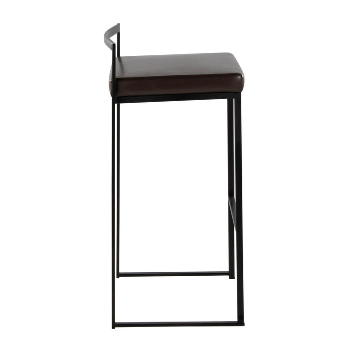 Fuji - Stackable Barstool - Black Metal