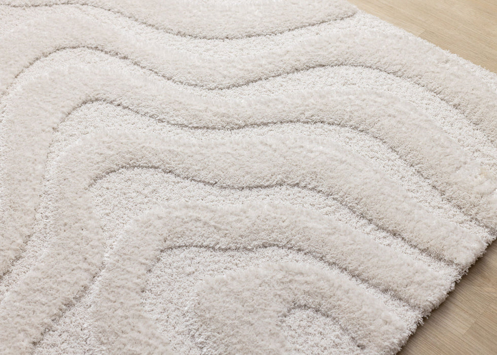 8' X 11' Area Rug (660016) - White