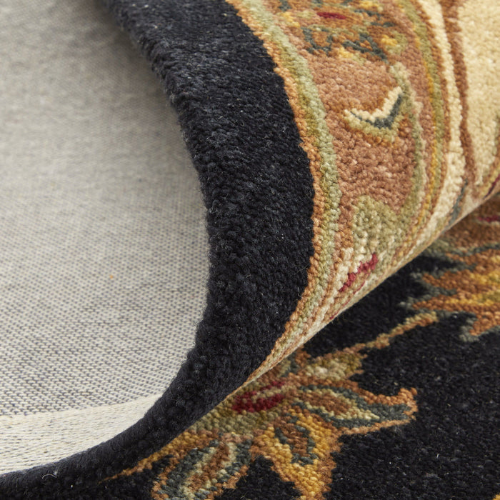 5' X 8' Oriental Hand Tufted Area Rug - Black