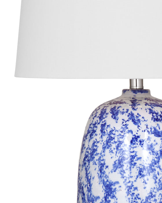 Mila - Table Lamp - Blue / Cream