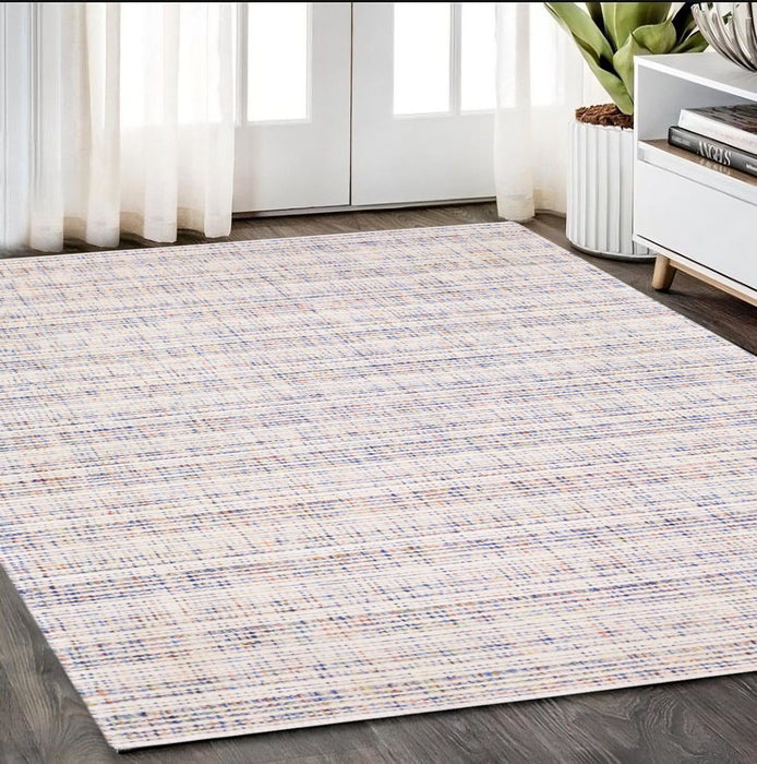 5' X 8' Striped Hand Tufted Area Rug - Ivory
