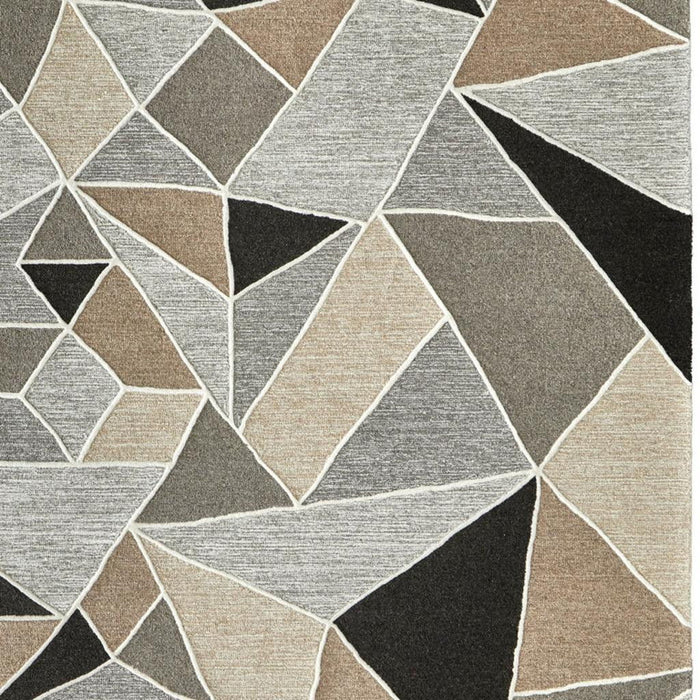 9' X 12' Wool Abstract Hand Tufted Area Rug (722229) - Blue / Ivory