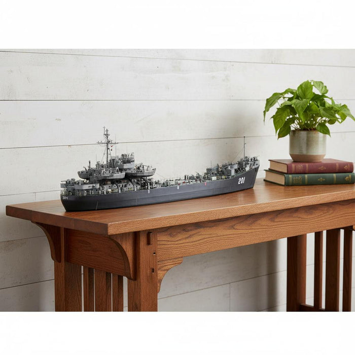 Hand Painted Model Boat (624257) - Dark Gray / Gray