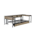 Gray Giga corner twin bed frame with built-in bookcase, underbed storage drawers, LED light, and charging station in a modern design.