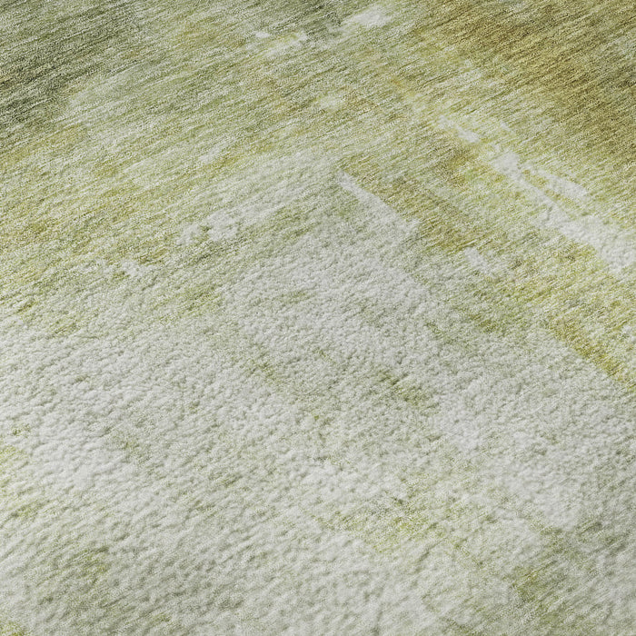 10' X 14' Abstract Washable Area Rug With UV Protection (684184) - Sage / Gray / Ivory