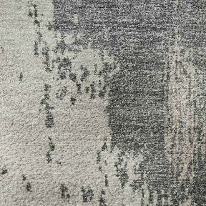 10' X 14' Abstract Washable Area Rug With UV Protection (710388) - Khaki / Taupe / Copper
