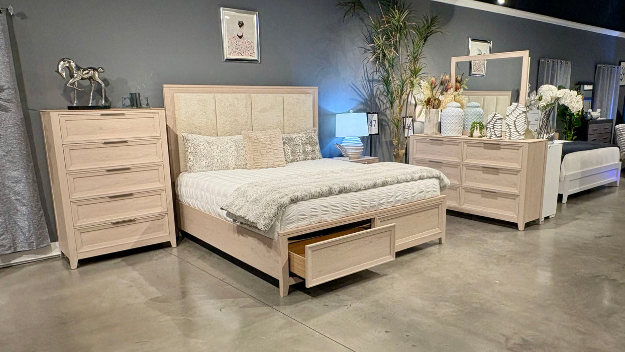 Mariah - 5 Piece King Bedroom Set (Bed, Dresser & Mirror, Nightstand, Chest) - Dark Brown | Z Modern Furniture Store Mariah - 5 Piece King Bedroom Set (Bed, Dresser & Mirror, Nightstand, Chest) - Dark Brown | Z Modern Furniture Store