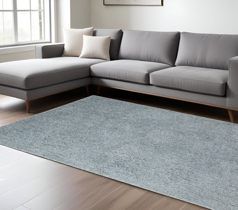 8' X 11' Shag Area Rug - Sky Blue