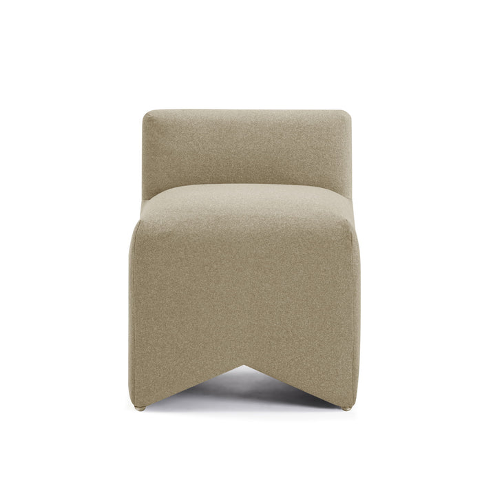 Pippa - Mohair Stool - Taupe