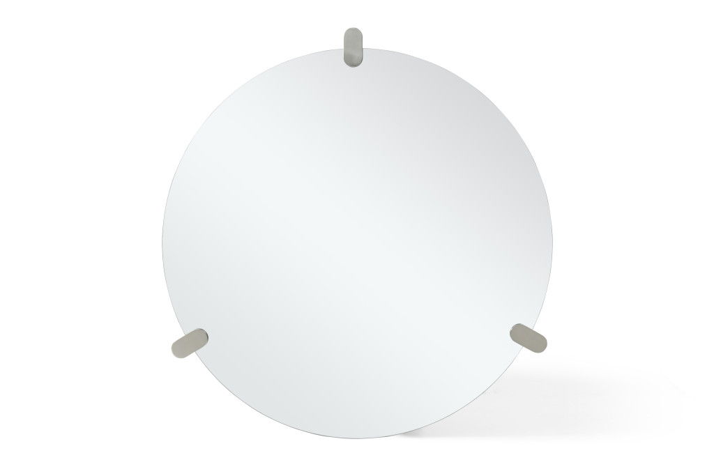 Round Frameless Accent Mirror Accent - Clear