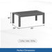 Giga all-weather outdoor coffee table with wood-look top, weather-resistant design, and sturdy frame for outdoor patio use.