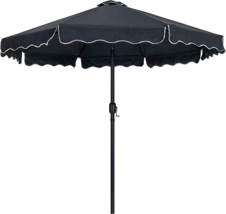 Amalfi - Aluminum Patio Umbrella - White Base / Black Pole