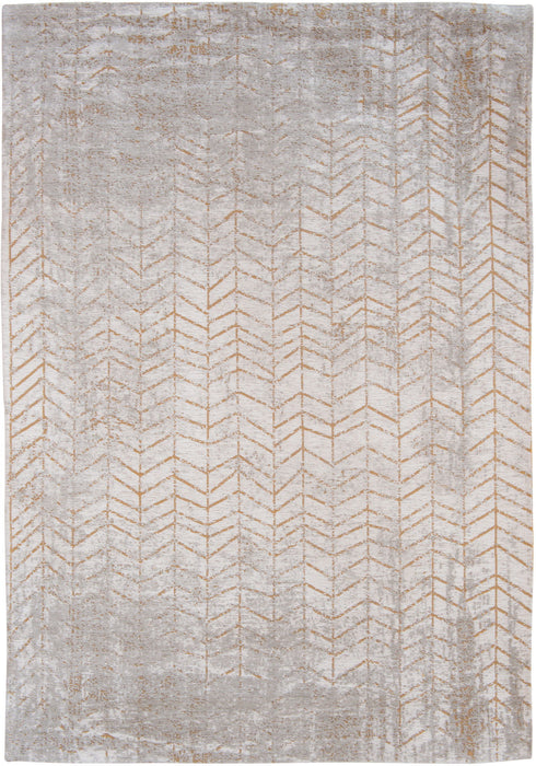 8' x 11' Chevron Non Skid Area Rug - Gray And Yellow